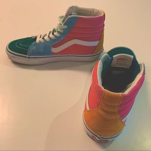 High top multi colored van’s